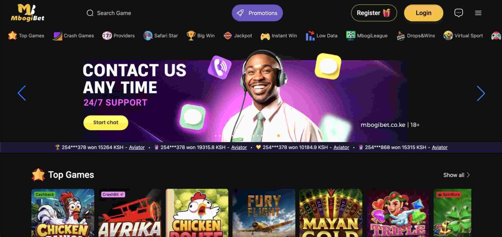 MbogiBet Homepage 2026 image - Afrika Bet