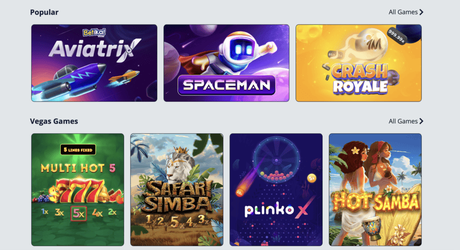 Betika Online Casino Page Image!