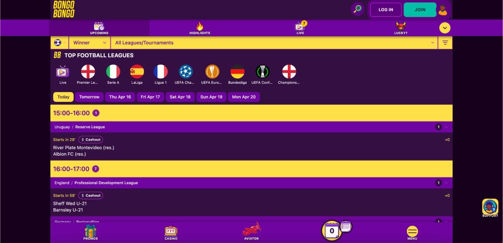 Sports betting dashboard