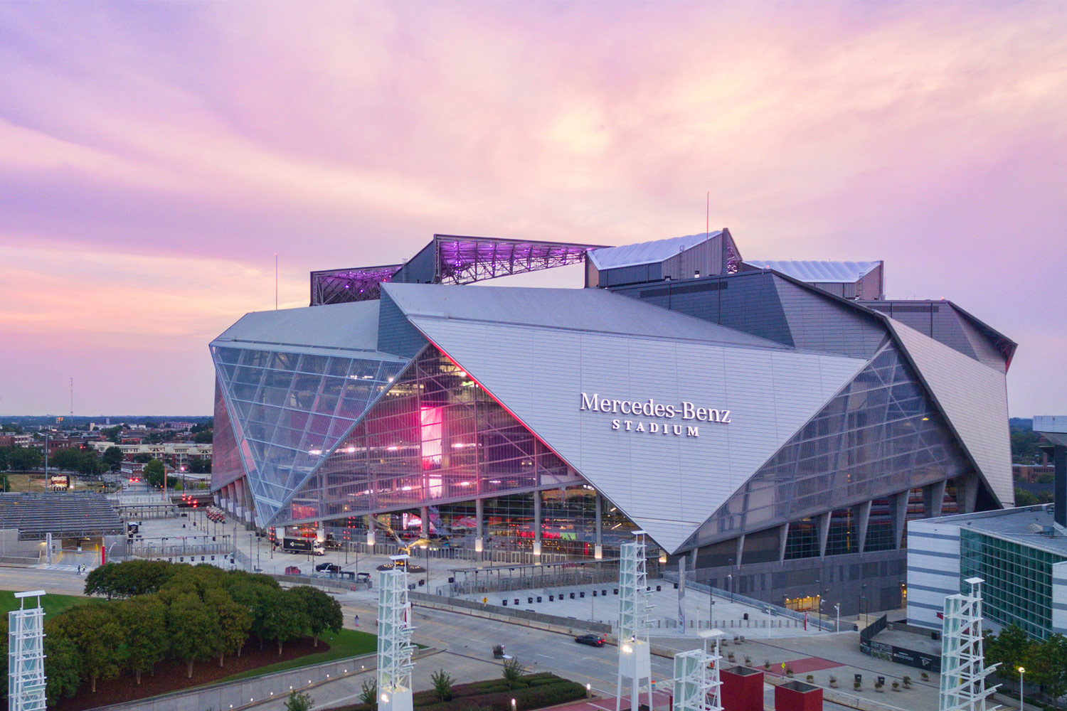Mercedes Benz Stadium big view World Cup 2026