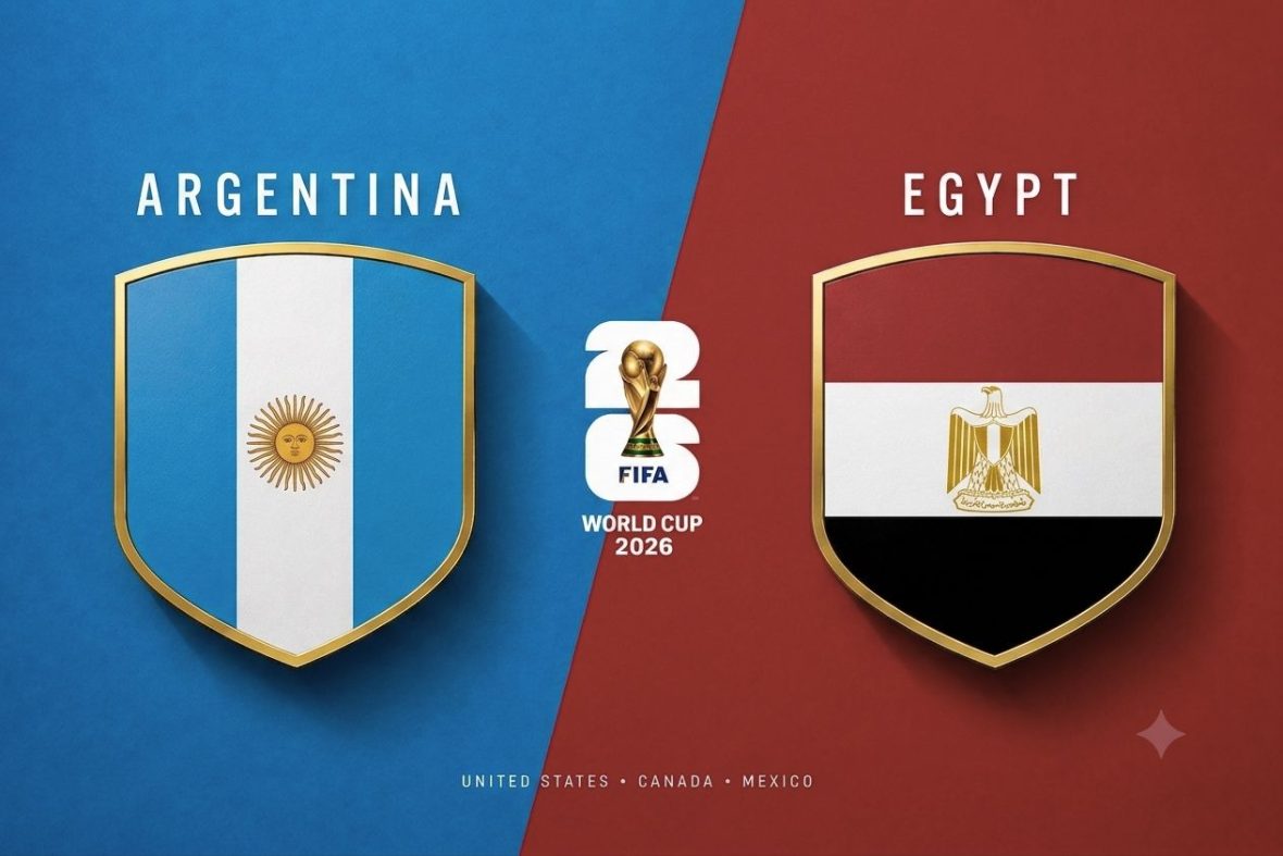 Argentina vs Egypt FIFA World Cup 2026 match preview with national flags – Afrika Bet