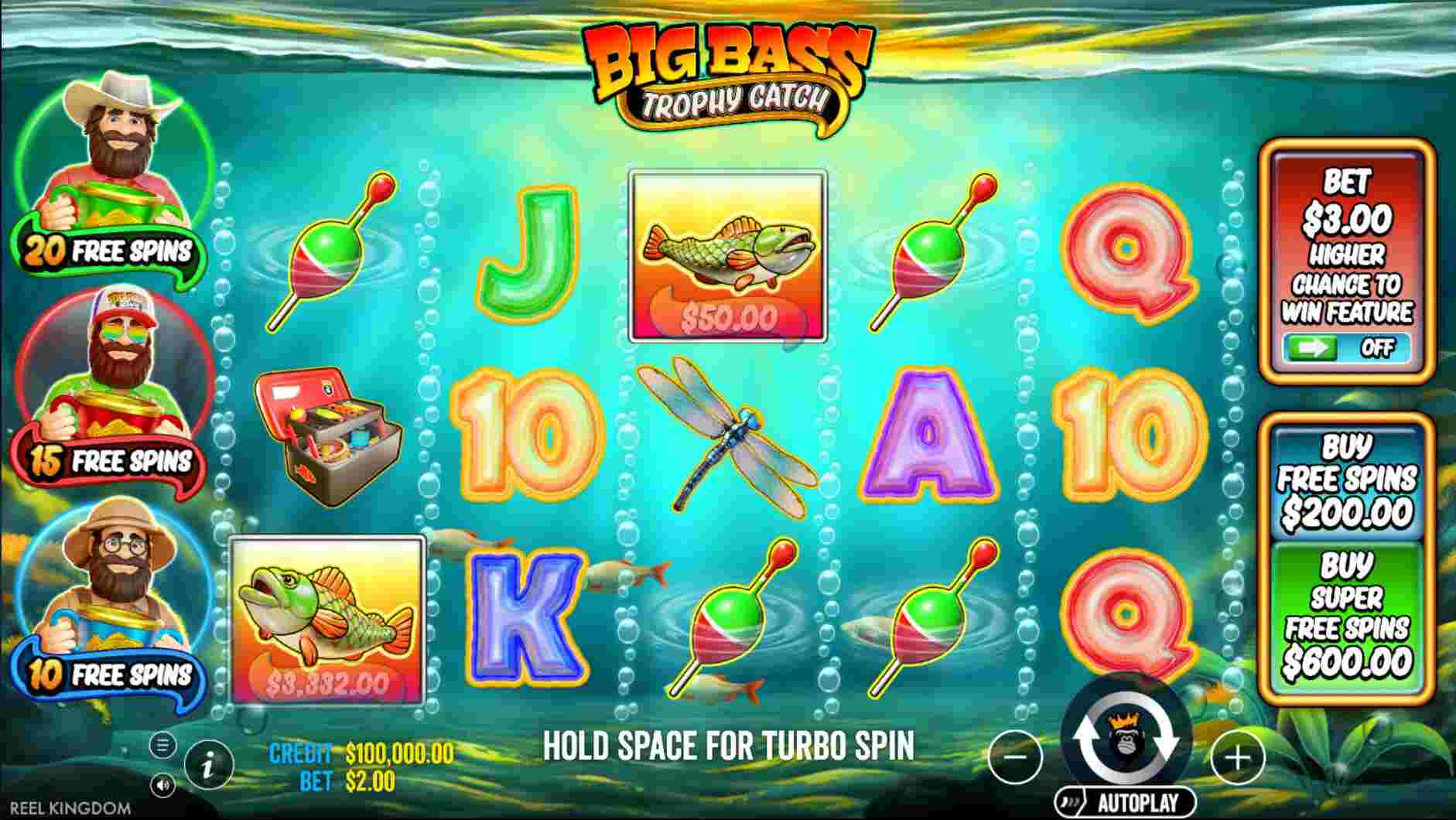 Big Bass Trophy Catch Slot Features