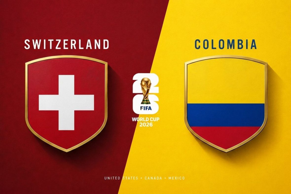 Switzerland vs Colombia FIFA World Cup 2026 match preview with national flags – Afrika Bet